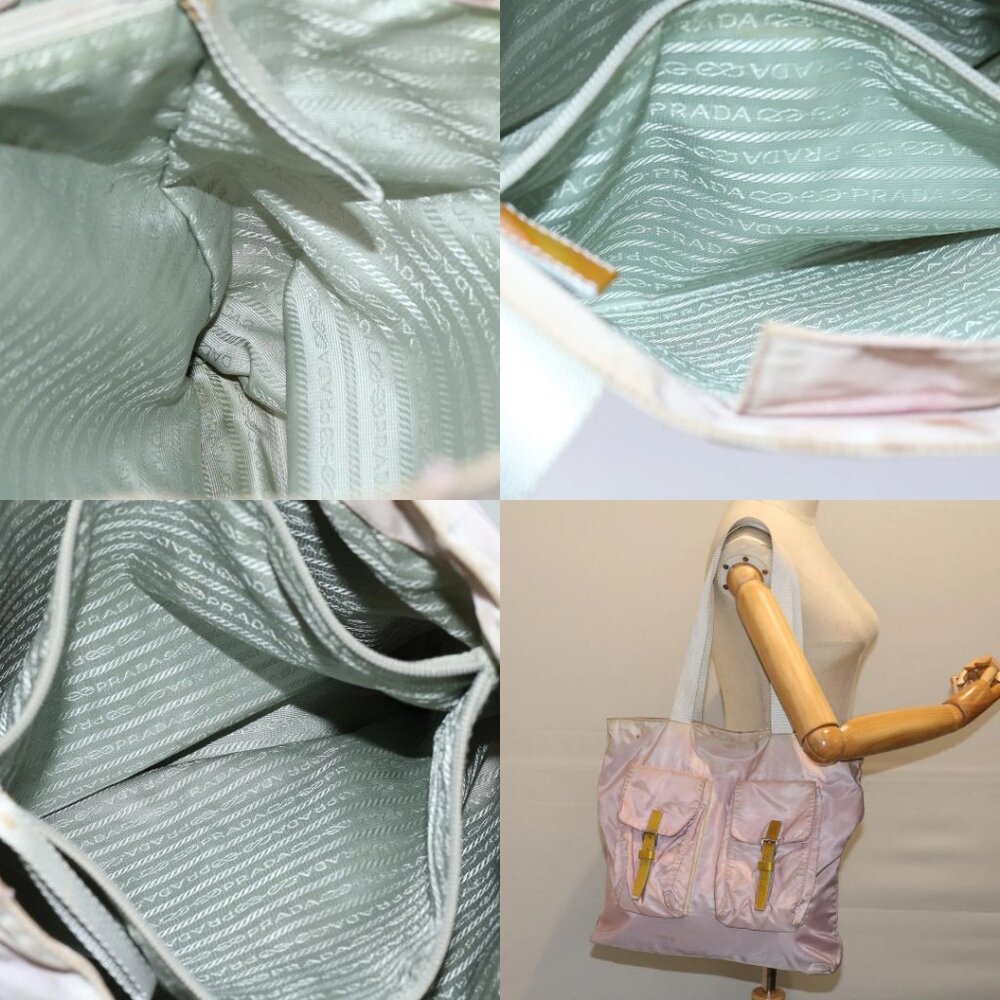PRADA Tote Bag Nylon Pink Auth 69661 - Picture 15 of 16
